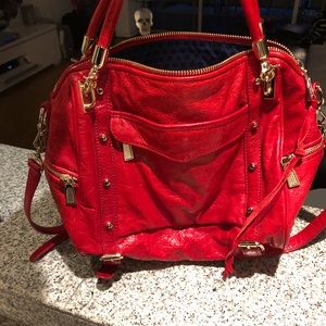 NWOT Red and Gold REBECCA MINKOFF HANDBAG